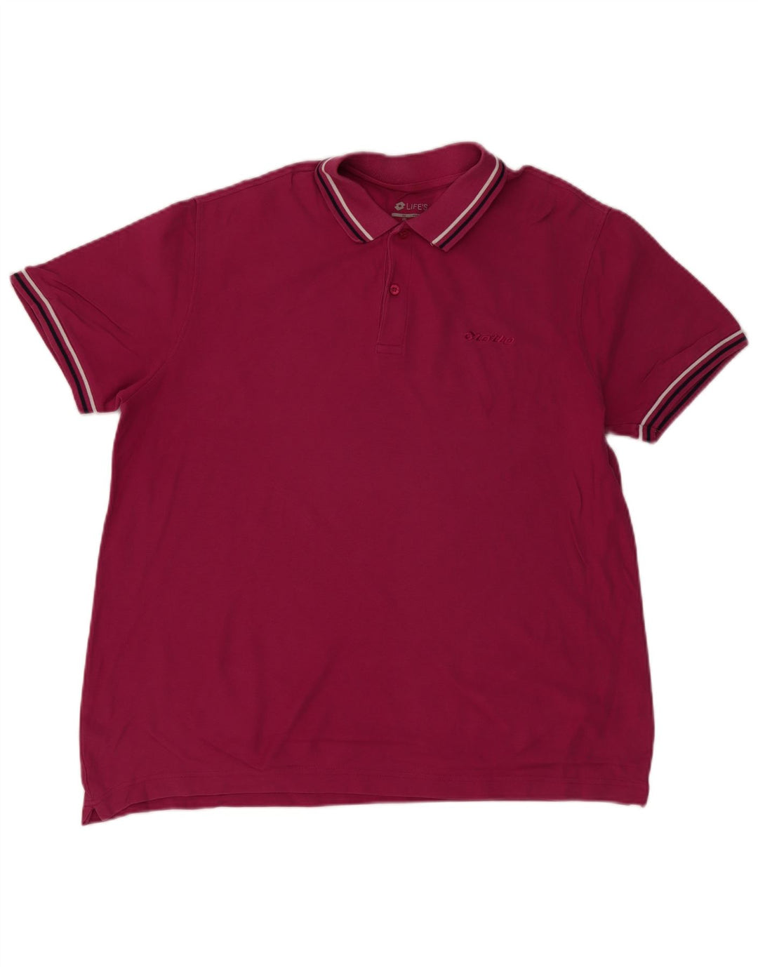 LOTTO Poloshirt til mænd XL Pink Bomuld