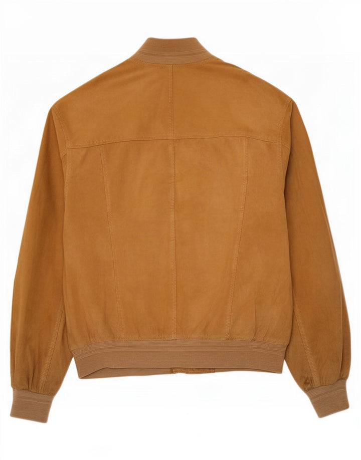 Vintage herre ruskindsjakke IT 52 XL brunt læder