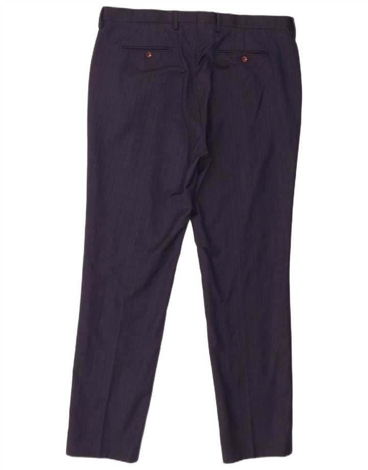 Ted Baker Herre Slim Suit Bukser W36 L31 Marineblå Uld