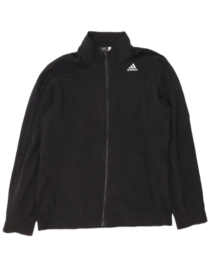 Adidas Herre Climalite Træningsdragt Topjakke UK 42/44 Stor Sort