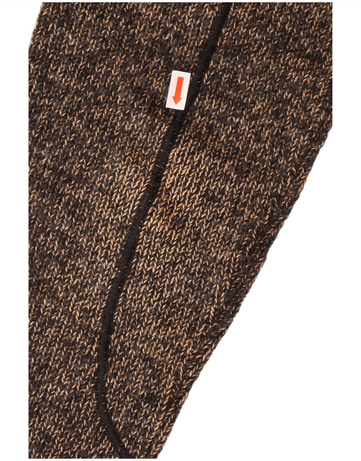 TRUSSARDI trøje med lynlås til mænd mellem brun flækket akryl