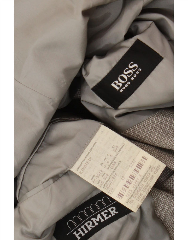Hugo Boss Herre 3-knaps blazerjakke EU 44 XS Grå Virgin Wool