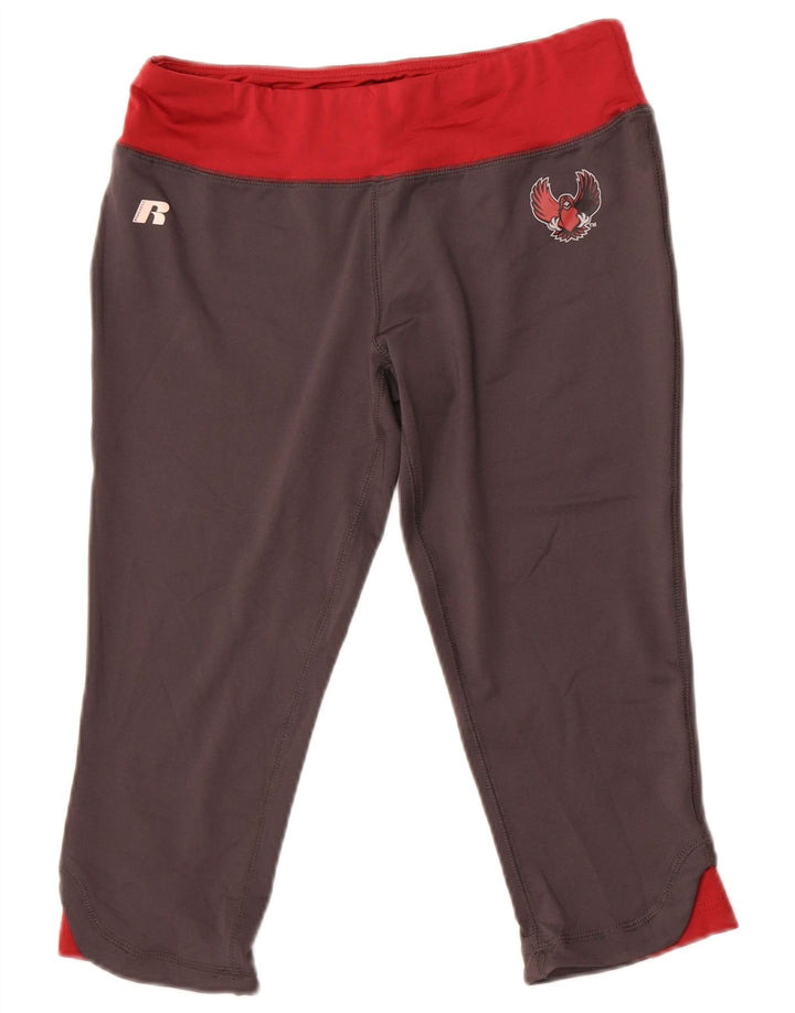 Russell Athletic Girls Capri Leggings 7-8 år Medium Grey Colourblock