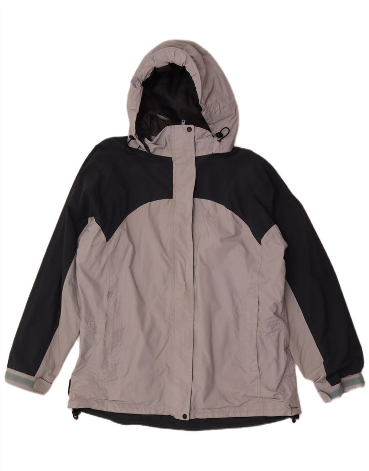 Sprayway Dame Hætte Oversized regnjakke UK 18 XL Grå Colourblock