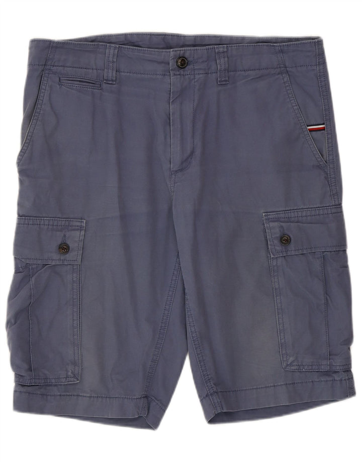 Tommy Hilfiger Herre Cargo Shorts W32 Medium Blue Bomuld