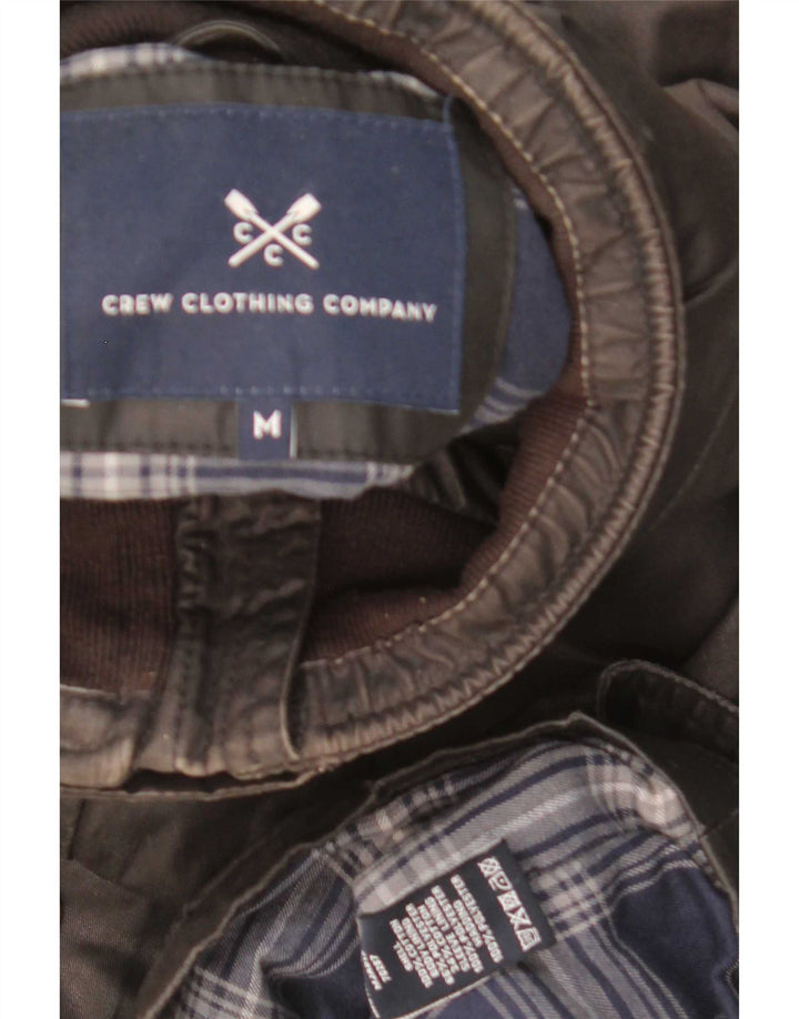 Crew Clothing Herre vokset bomuldsjakke UK 38 Medium Sort Bomuld
