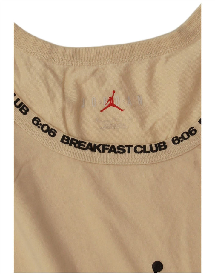 Jordan Herre Dri Fit Grafisk Vest Top Medium Beige Bomuld