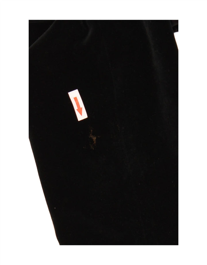 Zara Herre 1 Knap Velvet Blazer Jacket EU 52 Stor Sort Bomuld