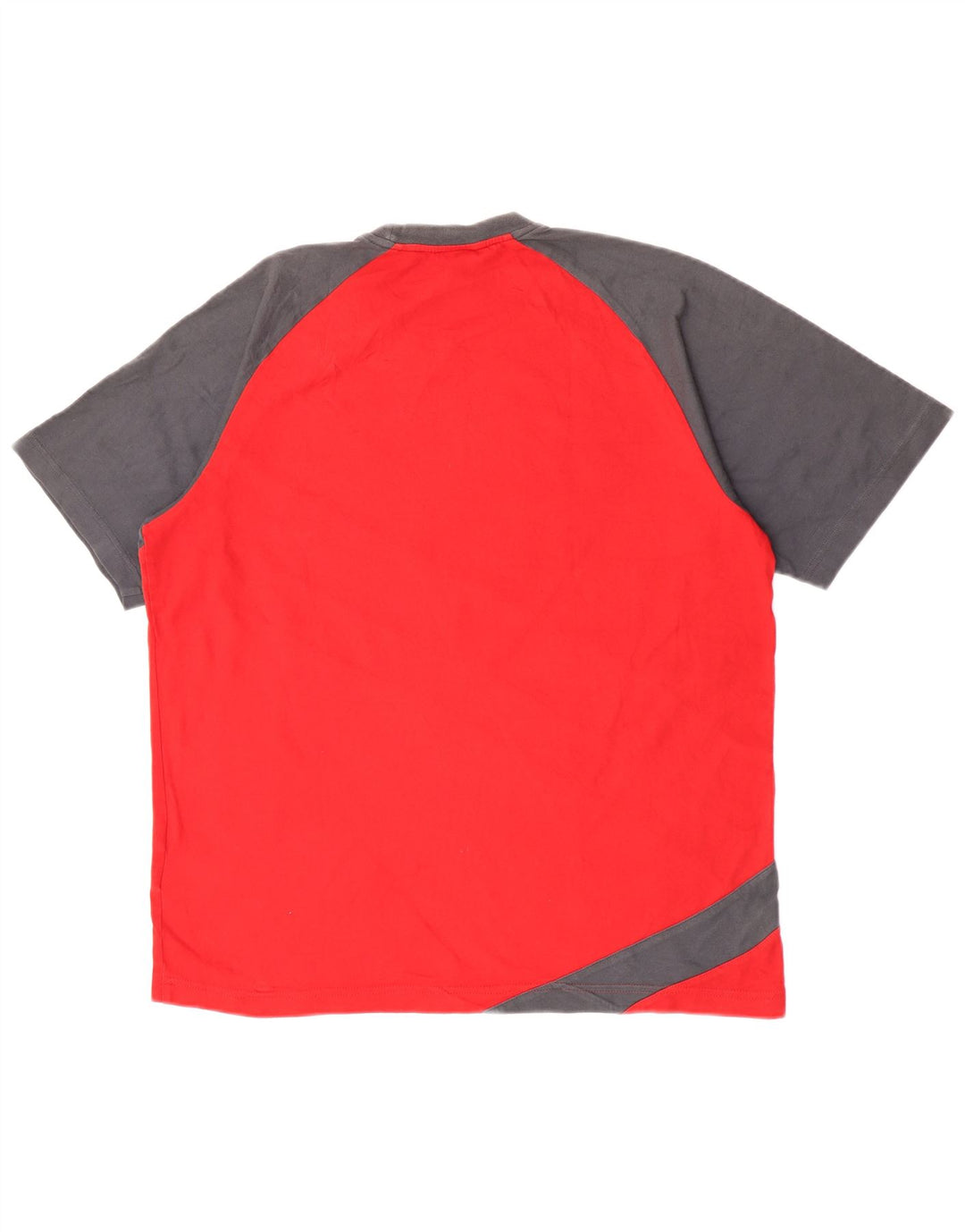 Adidas Herre T-Shirt Top Stor Grå Colourblock Bomuld