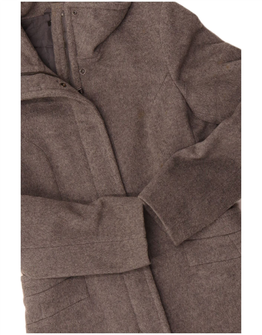 SISLEY Dameoverfrakke IT 38 XS Grå Uld