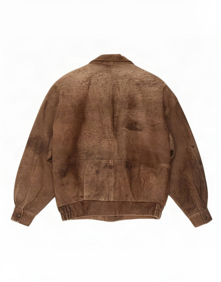 Vintage herre læderjakke UK 42 XL Brun