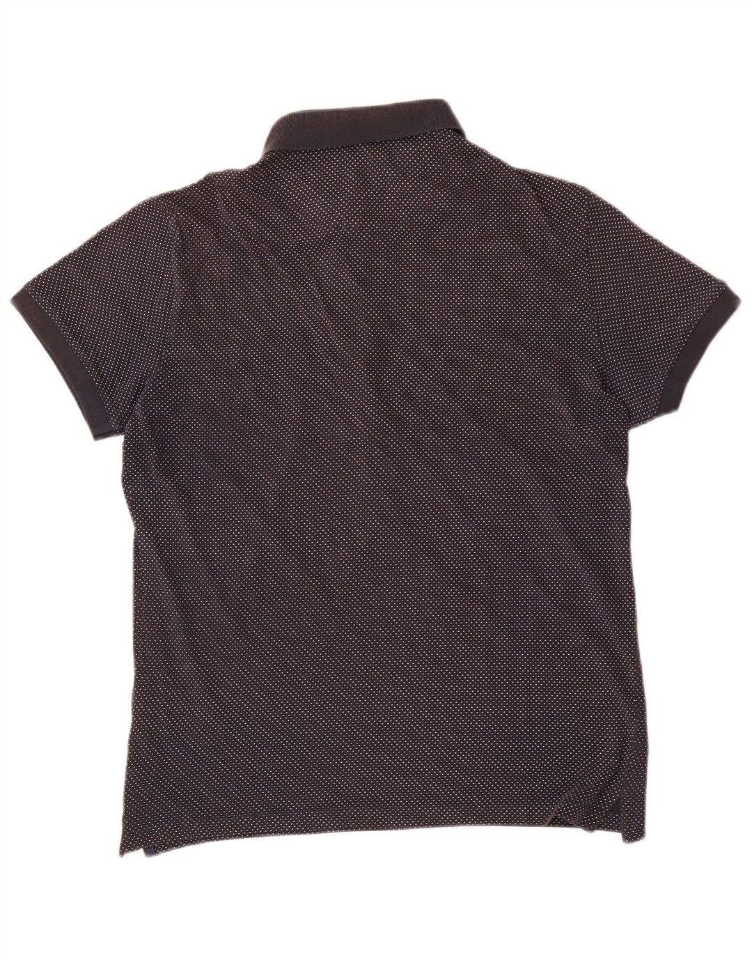 Gas Poloshirt til mænd Medium Navyblå plettet bomuld