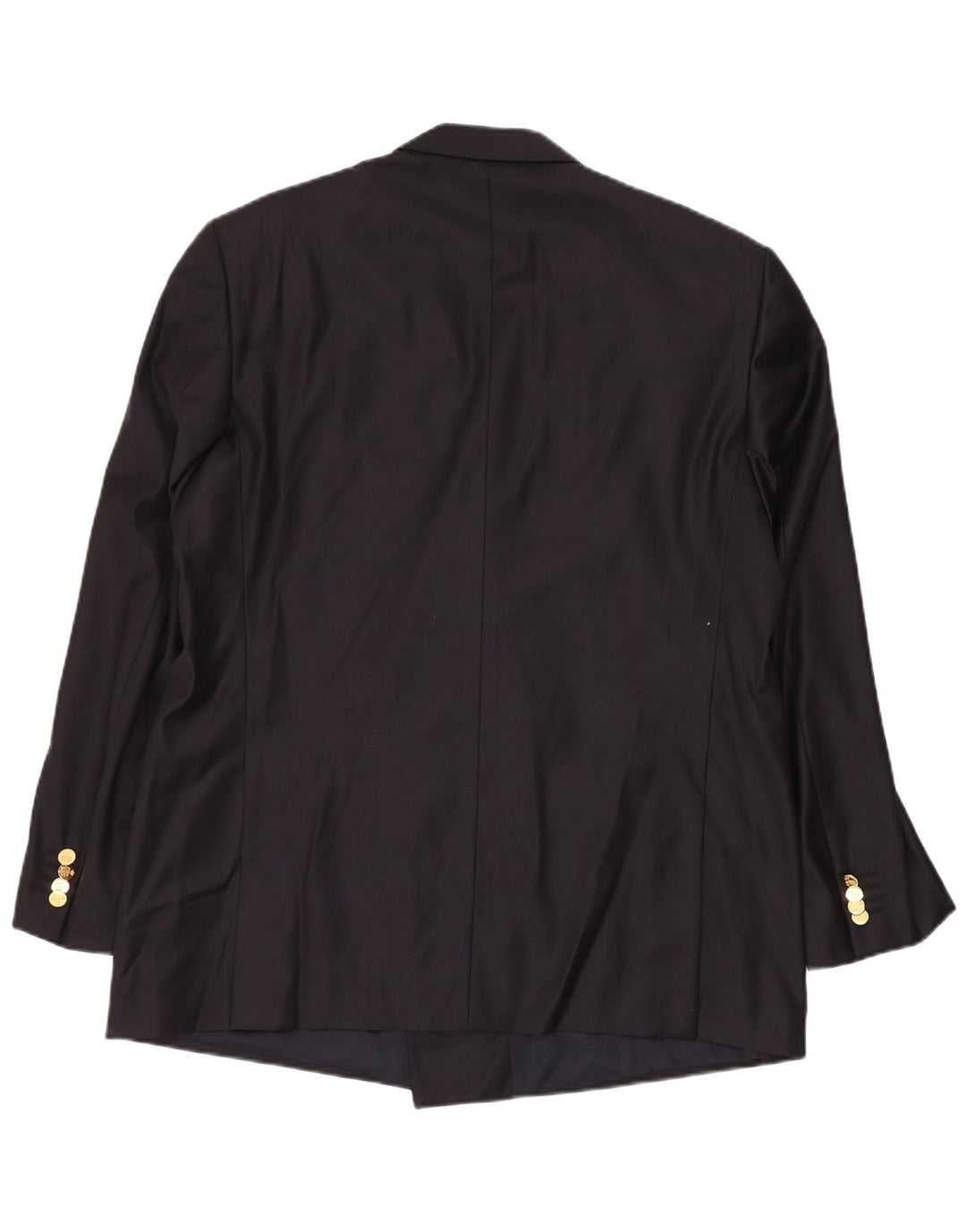 VINTAGE Dobbeltradet blazerjakke til mænd UK 40 Large Navy Blue