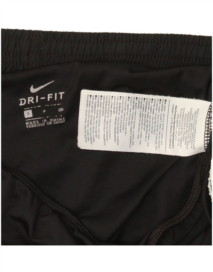 Nike Dame Dri Fit Sport Shorts UK 10 Small Black Polyester