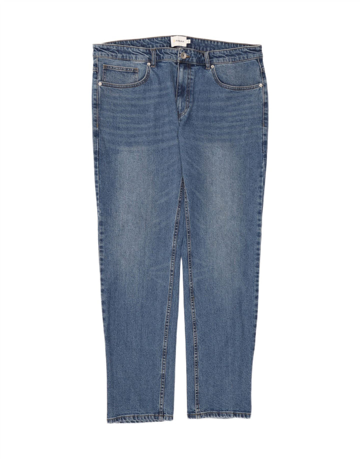 Farah Dame Slim Jeans W36 L32 Blå Bomuld