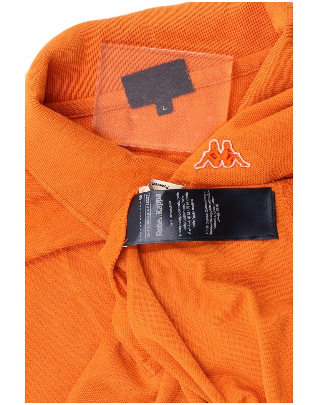 KAPPA herre poloshirt stor orange bomuld