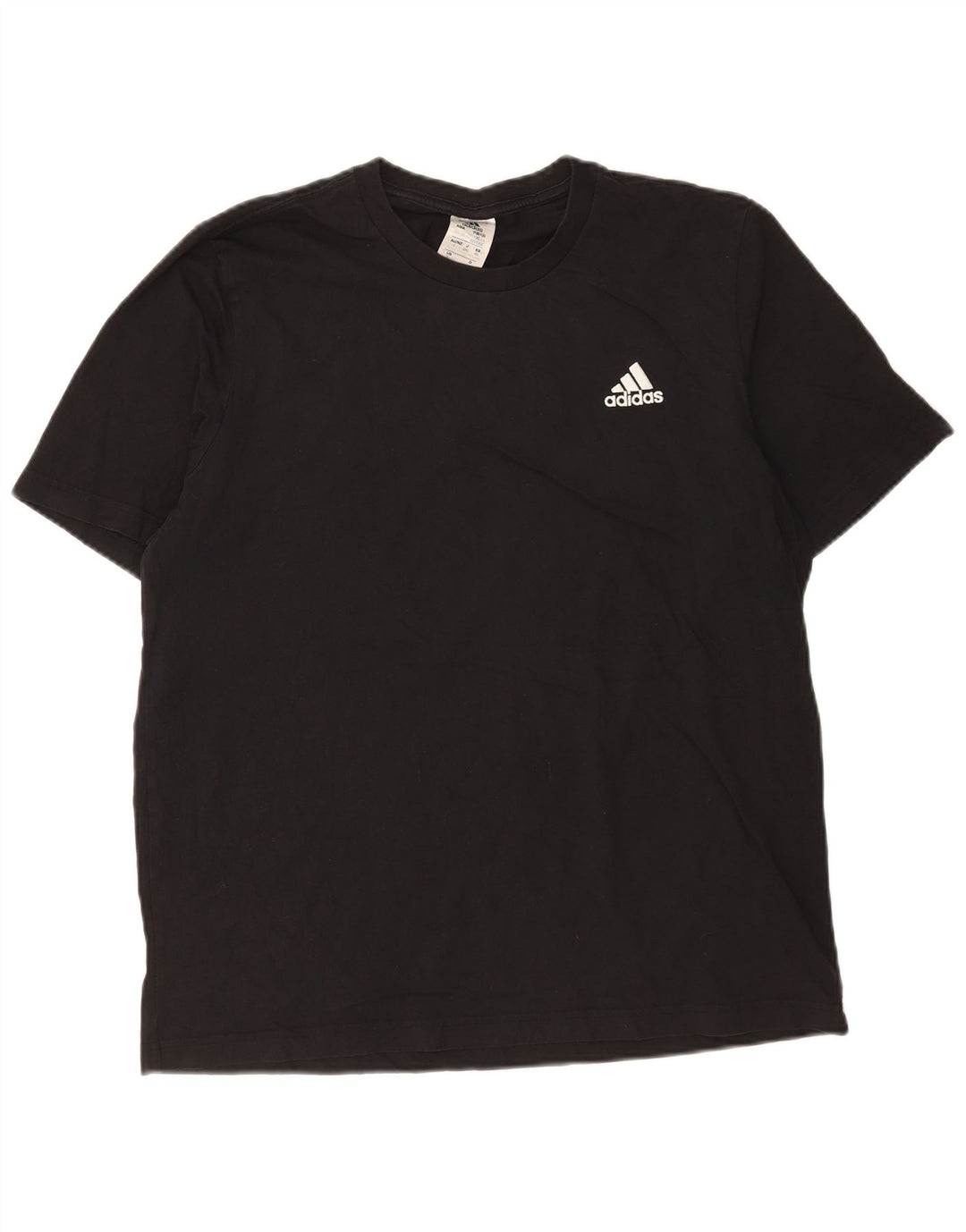 Adidas Herre T-Shirt Top Stor Sort Bomuld