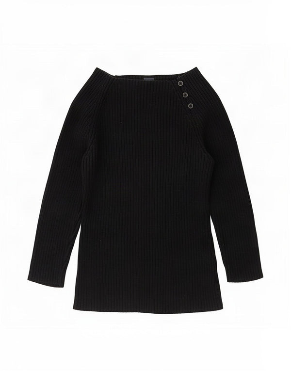 Gap Dame Top 3/4 ærme UK 12 Medium Sort Bomuld