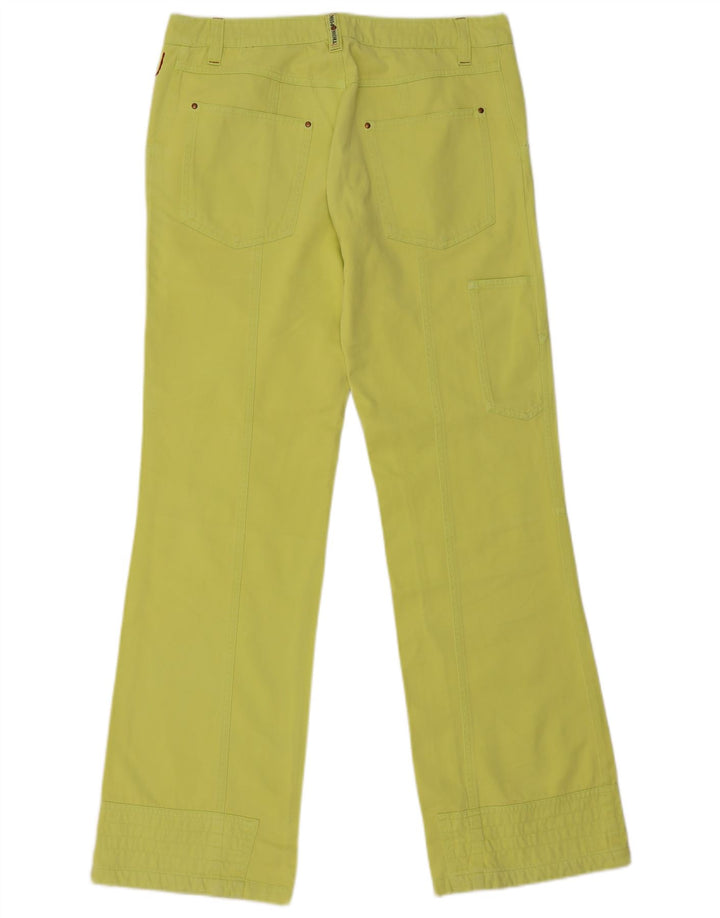 Tænk Pink Dame Straight Cargo Bukser IT 46 Large W32 L33 Grøn Bomuld