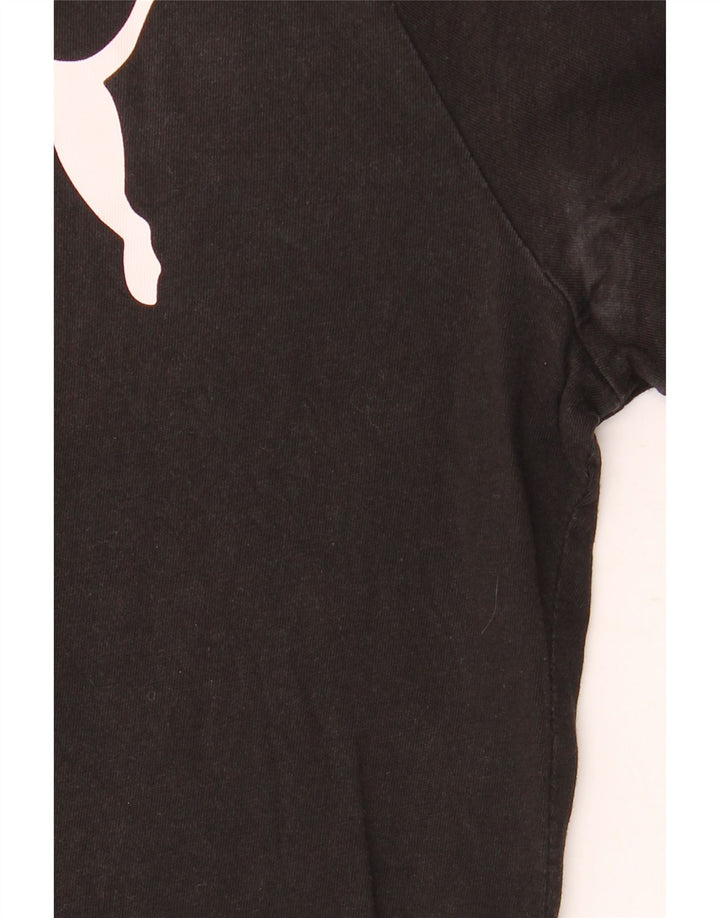 Puma Herre Grafisk T-Shirt Top Medium Sort