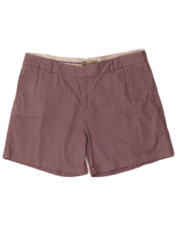 Fat Face Dame Chino Shorts UK 16 Large W36 Purple Bomuld