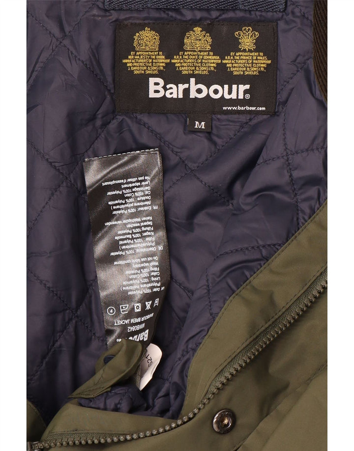 Barbour Herre Windbreaker Jacket UK 38 Medium Khaki Polyester