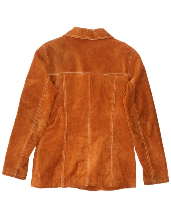 Gipsy Dame Ruskindsjakke UK 14 Medium Brun Læder