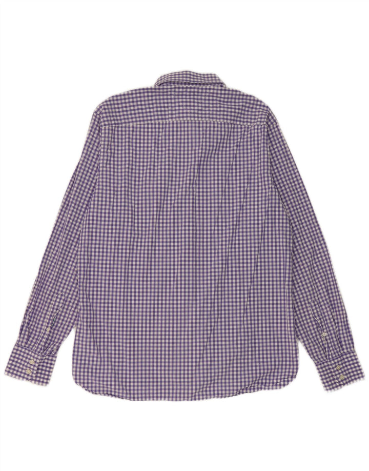 Tommy Hilfiger Herreskjorte Large Lilla Ternet Bomuld