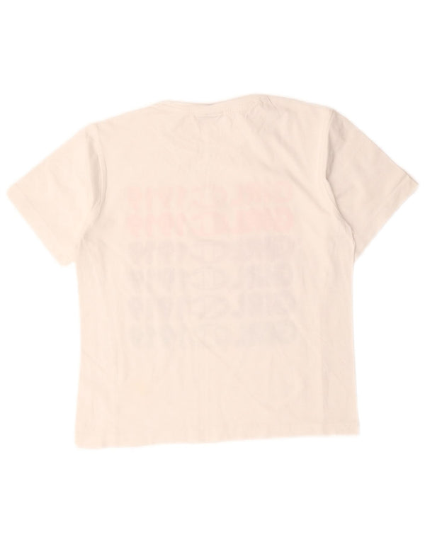 Champion Piger Grafisk T-Shirt Top 11-12 År Stor Hvid