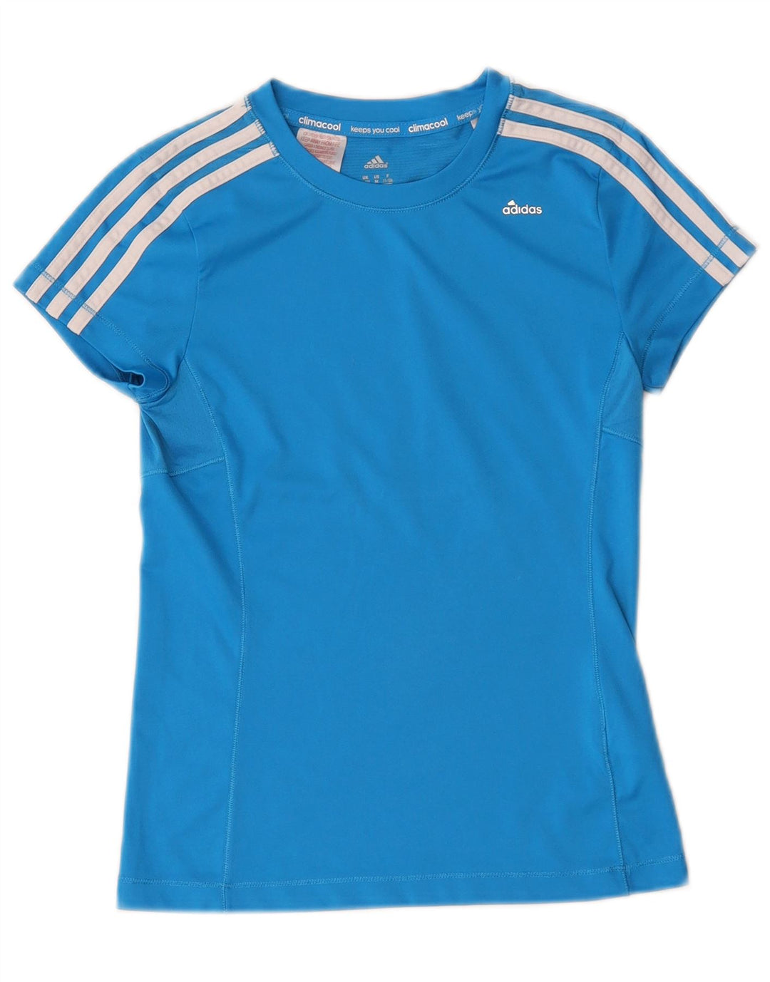 Adidas Boys Climacool T-Shirt Top 11-12 År Blå Polyester