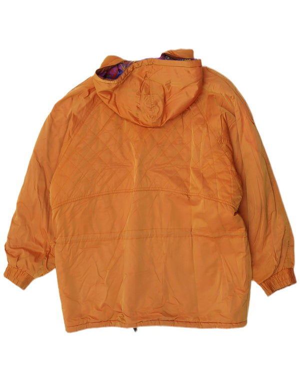 Silvy Dame Hooded Relaxed Fit Skijakke IT 46 Large Orange Cotton
