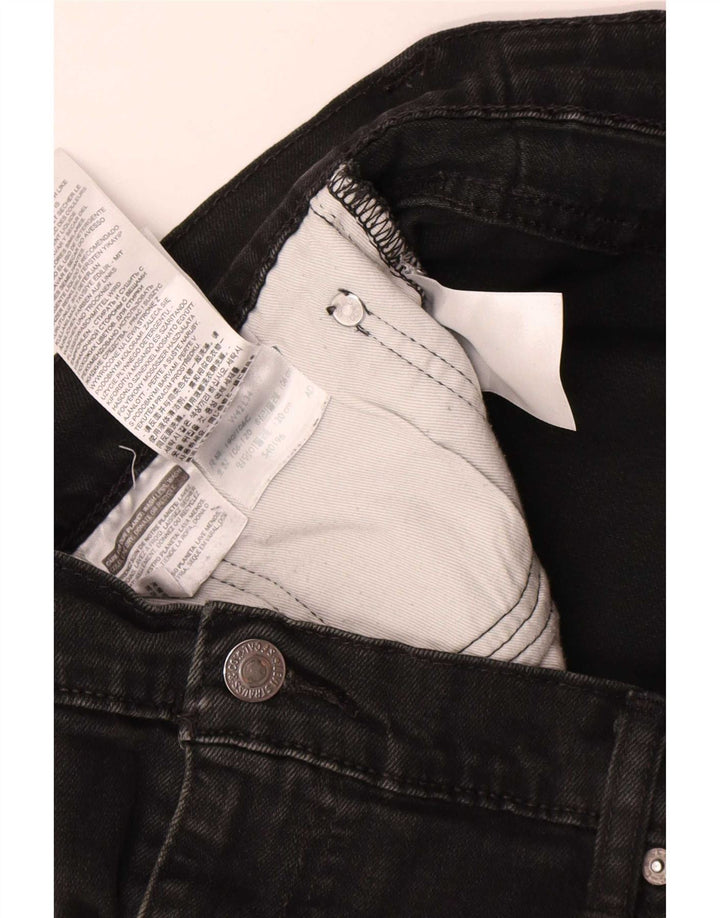 Levi's Straight Jeans til mænd W42 L31 sort bomuld