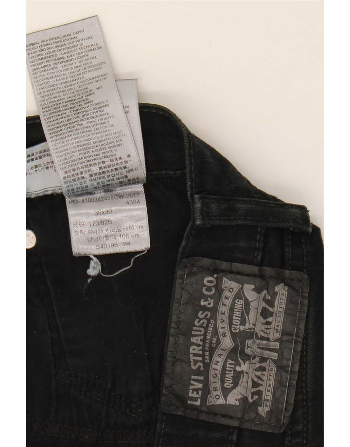 Levi's herre cropped jeans W36 L25 sort bomuld