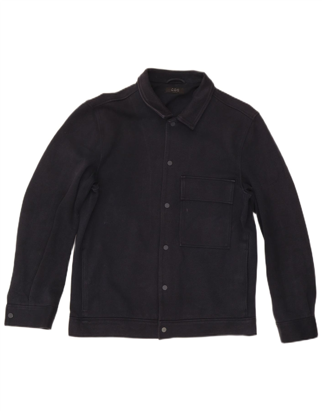 Cos Herre Utility Jacket UK 36 Small Navy Blue Cotton