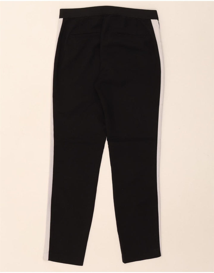 Zara Dame Slim Chino Bukser Medium W28 L28 Sort Colourblock