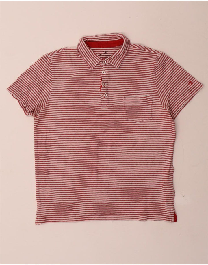 Champion herre poloshirt Stor rødstribet bomuld