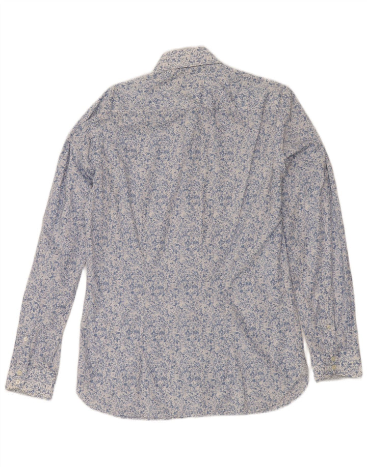 Ted Baker Herreskjorte str. 15 Medium Blue Floral Cotton