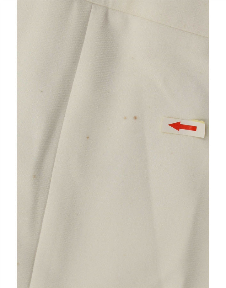 Zara Dame Longline Blazer Jacket UK 14 Medium White Polyester