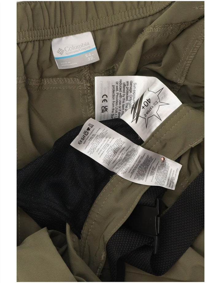 Columbia Straight Cargo bukser til mænd W54 L32 Khaki Polyester