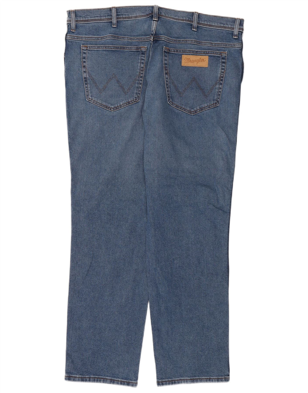 Wrangler Herre Texas Slim Jeans W42 L30 Blå Bomuld