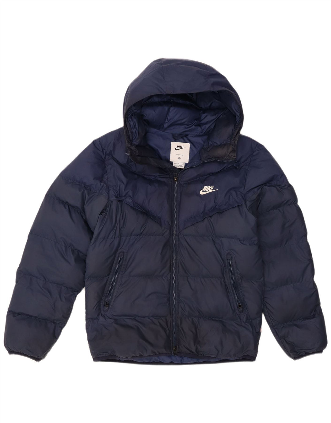 Nike Herre Storm-Fit, polstret hættejakke UK 36 Lille marineblå polyester