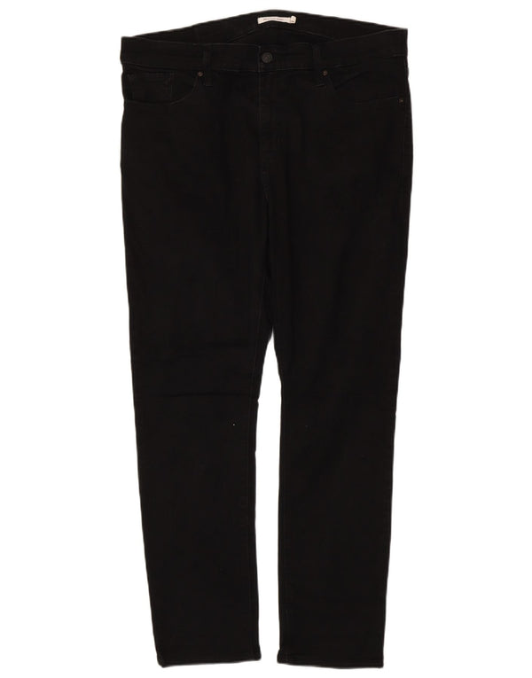 Levi's Dame 311 Shaping Skinny Jeans US 16 2XL W36 L29 Sort Bomuld