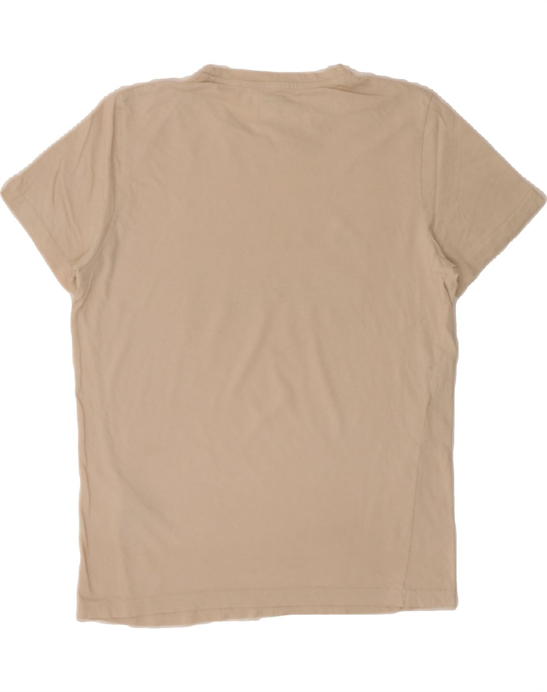 JACK & JONES Mens Graphic T-Shirt Top Medium Beige Cotton Vintage Jack & Jones and Second-Hand Jack & Jones from Messina Hembry 