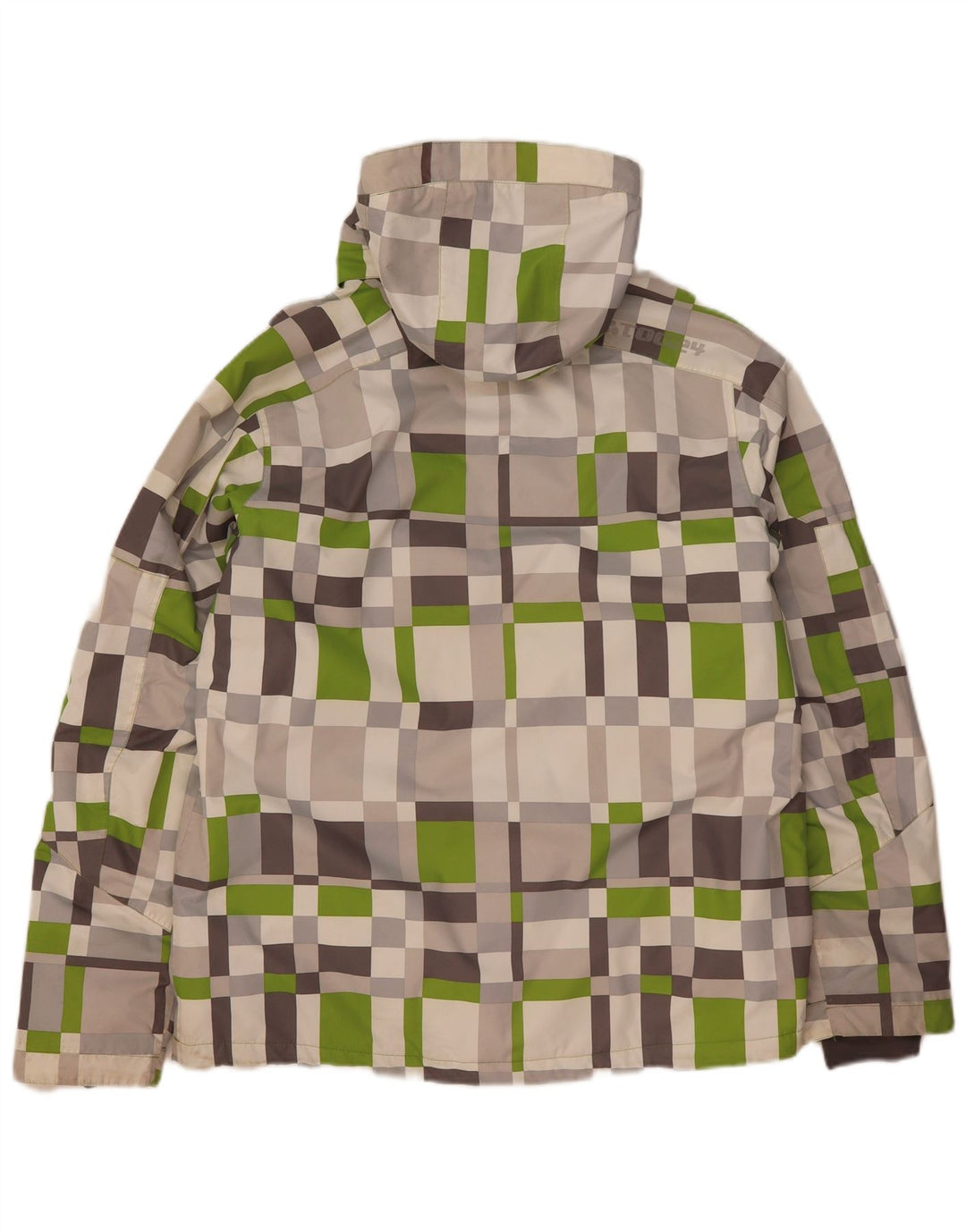 Tog 24 Herre Hætte Skijakke UK 38 Medium Beige Geometrisk