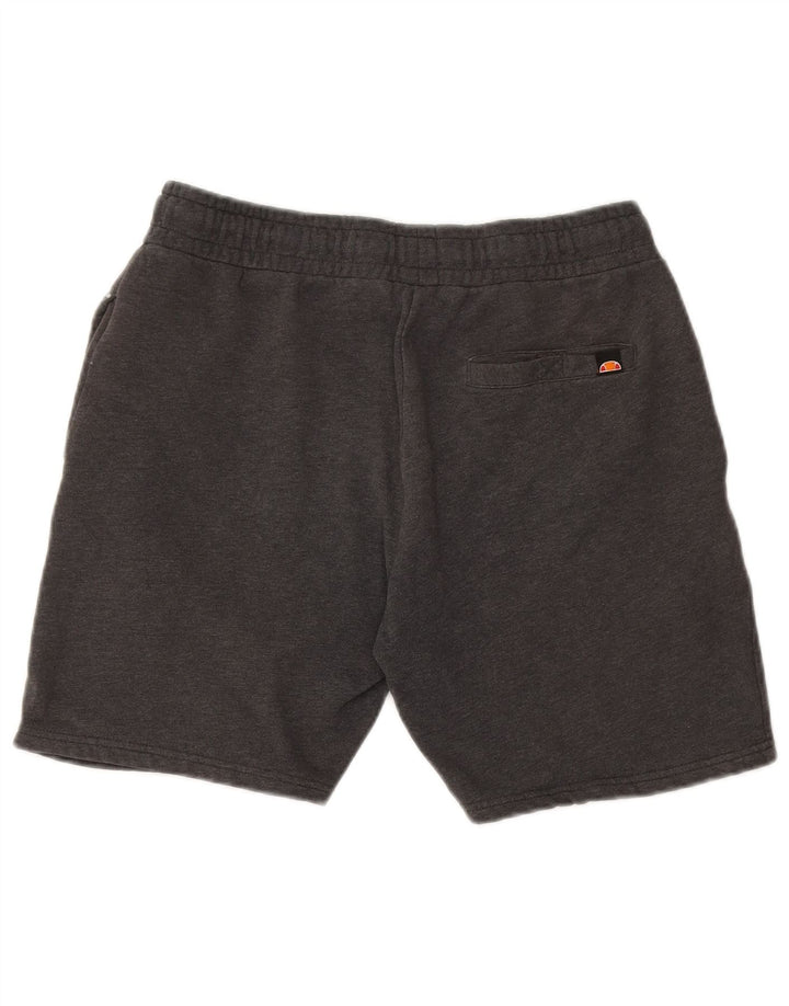 ELLESSE Mens Graphic Sport Shorts Medium Grey Cotton
