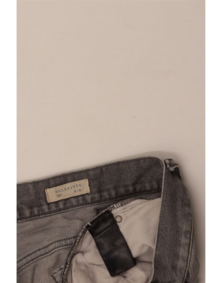 ALL SAINTS Mens Iggy Slim Jeans W33 L32 Grey Cotton