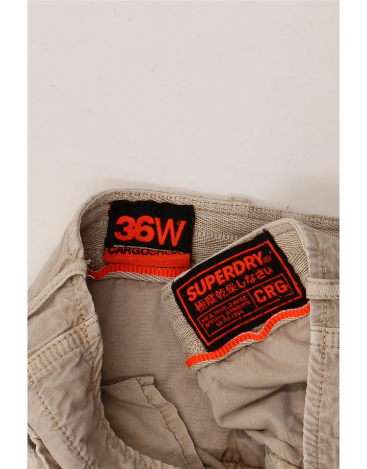 Superdry Cargo Shorts til mænd W36 Large Beige Bomuld
