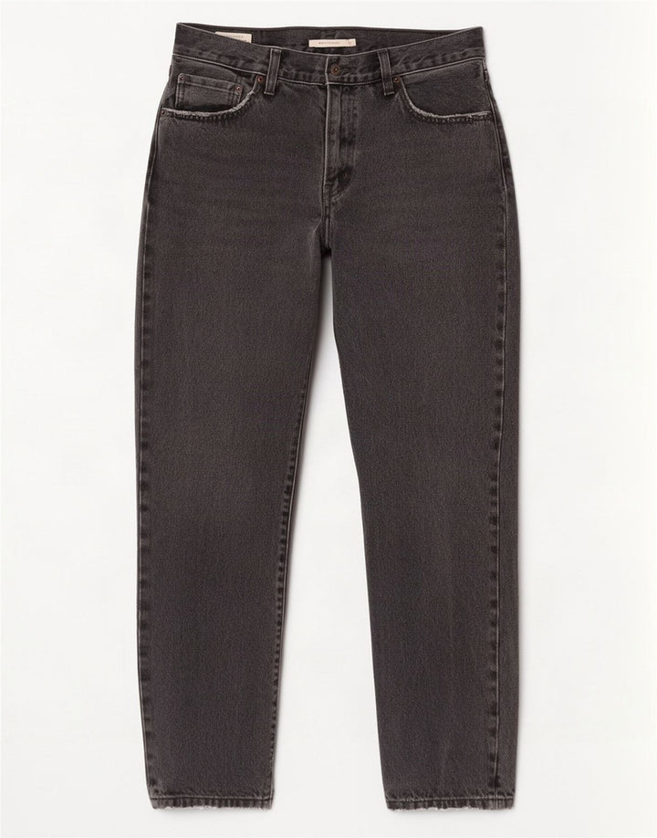 Levi's Dame Middy Straight Jeans W29 L31 Grå Bomuld