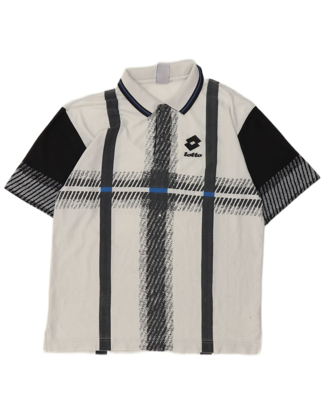 Lotto Herre poloshirt Medium White Colourblock Polyester