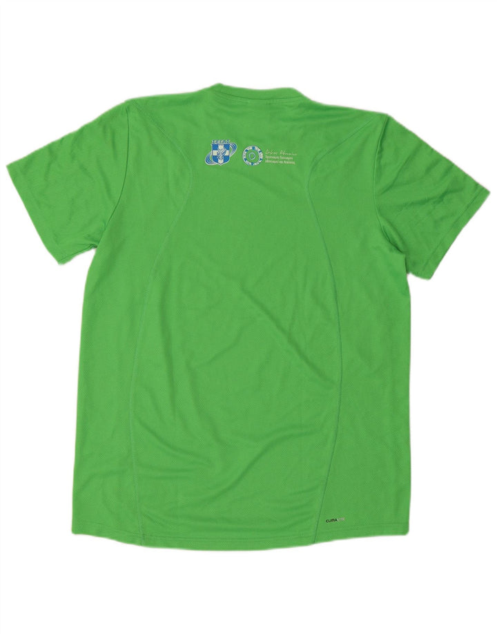 Adidas Herre Aohna grafisk T-shirt top mellemgrøn polyester